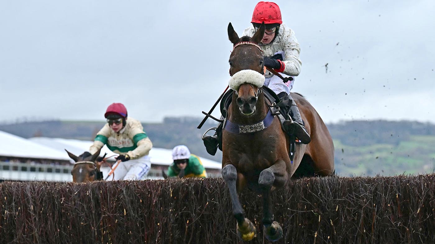 David Bass riding Chianti Classico en-route to winning n the way to winning the Ultima Handicap Chase at the 2024 Cheltenham Festival