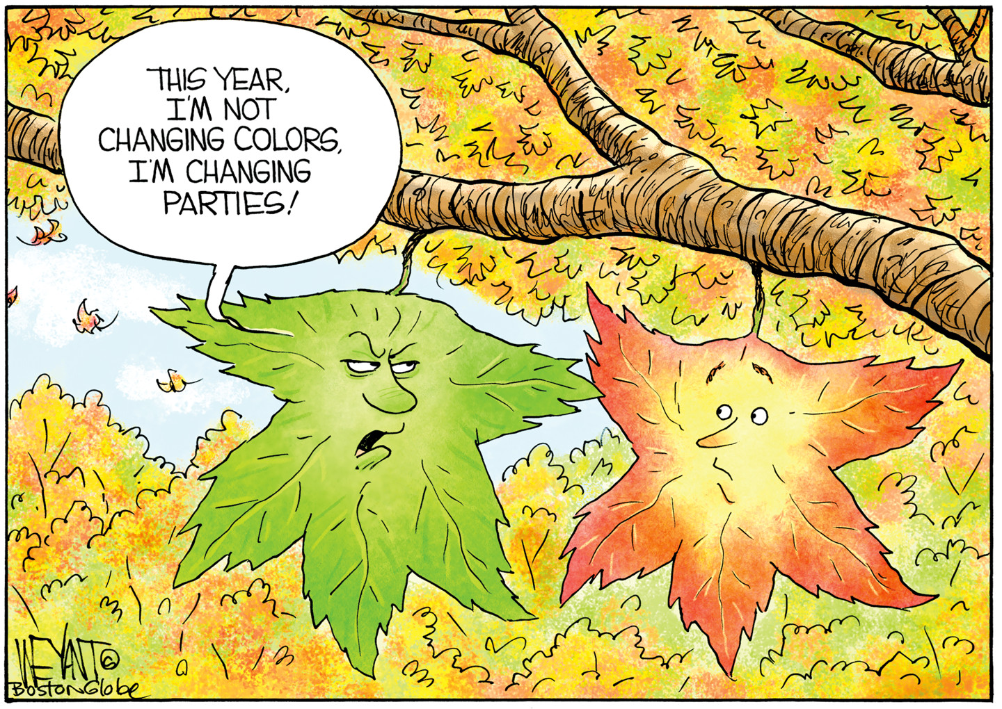 Political cartoon
