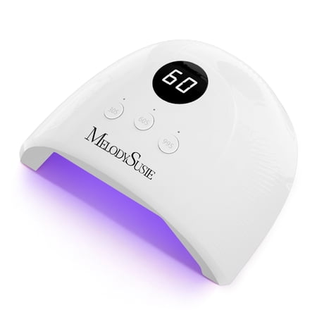 Melodysusie Uv Nail Lamp, Plus30f Uv Light for Gel Nails True 36w Professional Led Nail Dryer With 3 Timer, Smart Sensor, Lcd Display,white