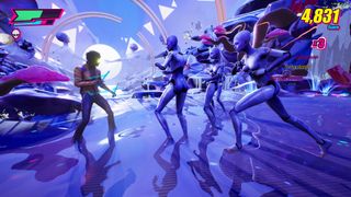 Enemies run towards Charlie Disco in Dead as Disco