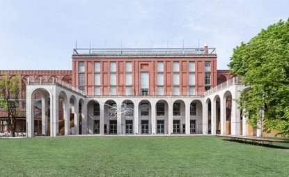 The Triennale in Milan outside view of building