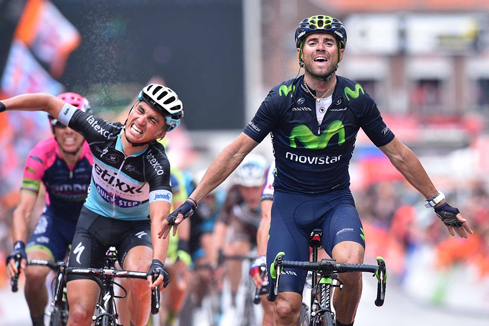 Alejandro Valverde (Movistar) wins in Ans