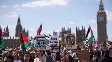 London protesters against Israel's Gaza campaign