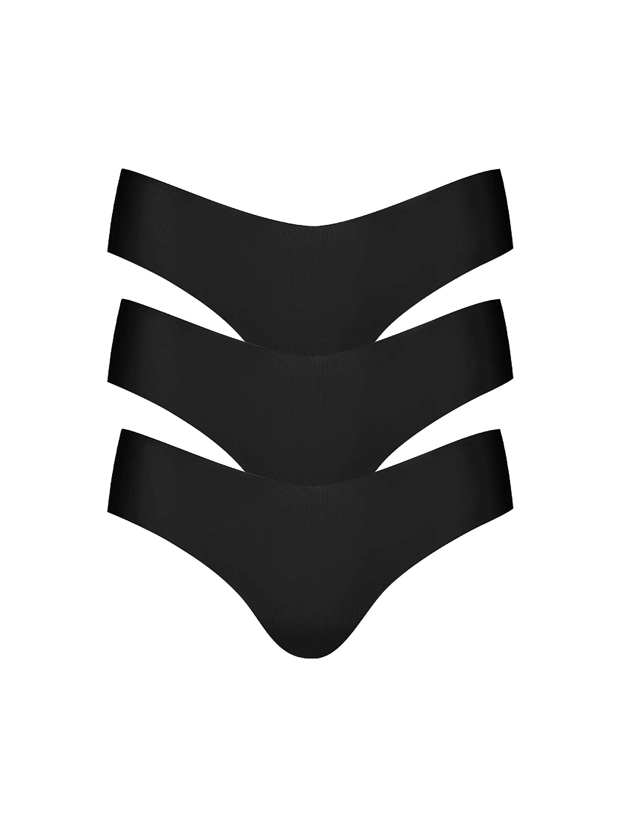 Invisible Rib Thong 3-Pack