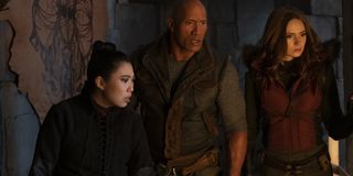 Awkwafina Dwayne Johnson and Karen Gillan in Jumanji The Next Level