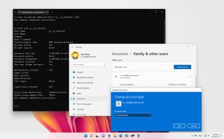 Windows 11 change account type