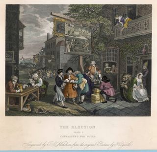 William Hogarth's second 'Election' canvas. Credit: Alamy