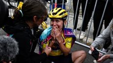 Kasia Niewiadoma after winning La Fleche Wallone in 2024