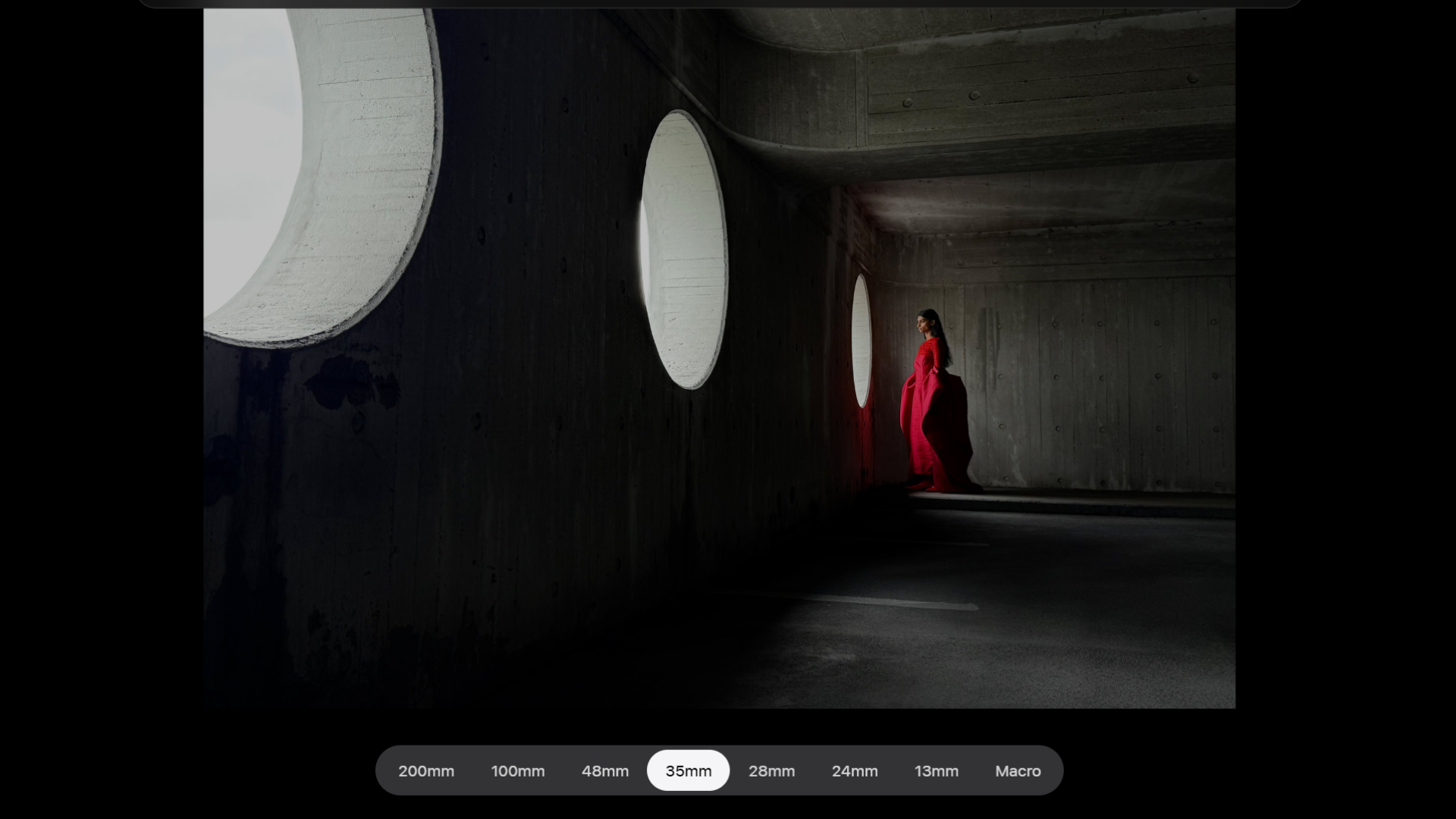 Apple iPhone 17 landing page, showing a variety of &#039;focal lengths&#039;