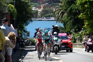 The break on stage 5 of the Giro d'Italia