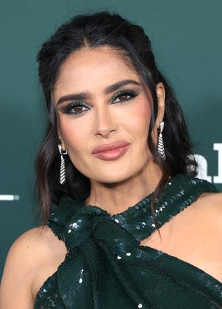 Salma Hayek attends the 2023 Baby2Baby Gala Presented By Paul Mitchell at Pacific Design Center on November 11, 2023 in West Hollywood, California