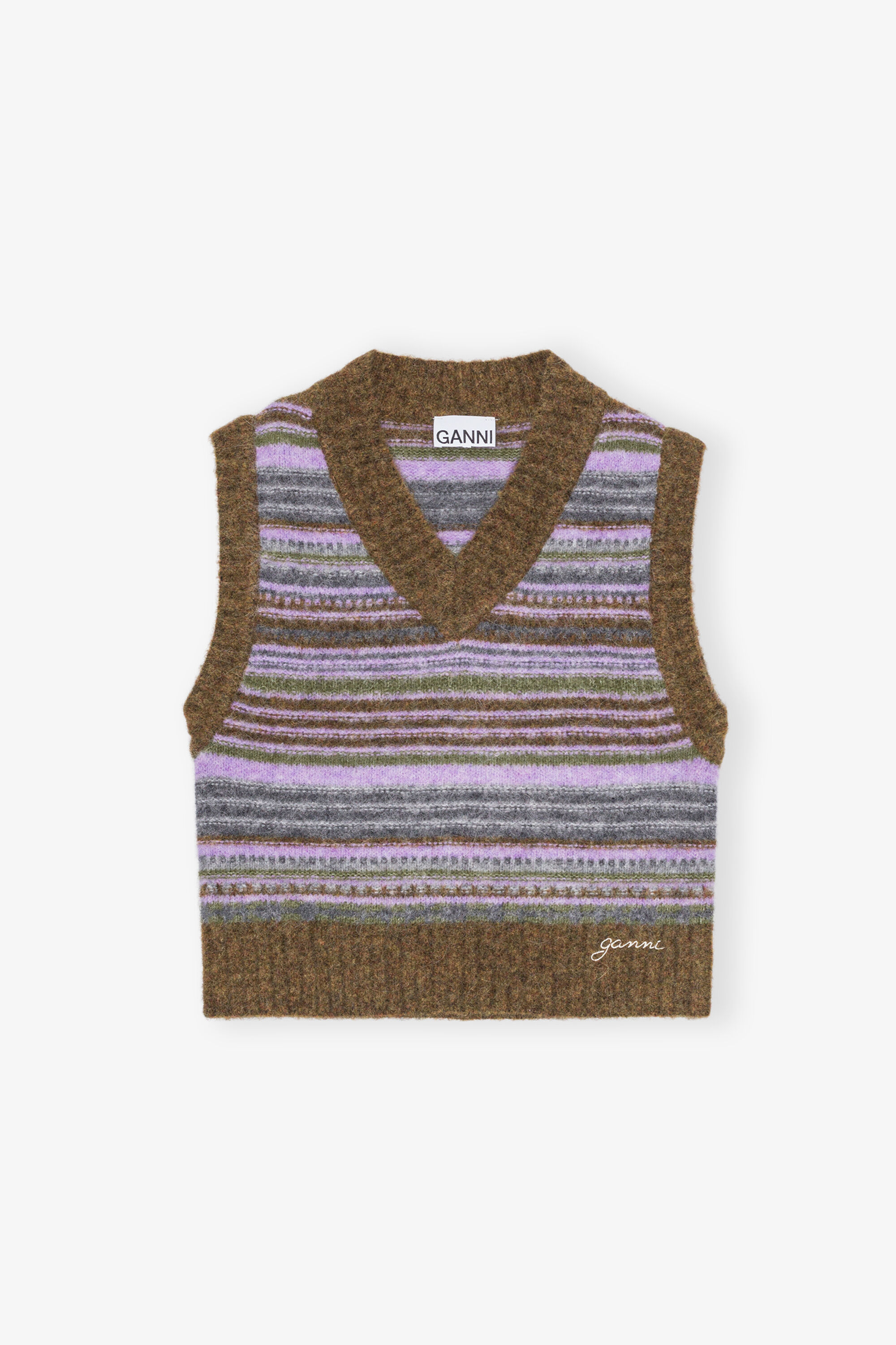 Stripe Wool Vest