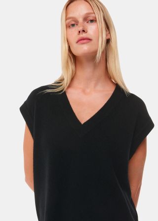 Cashmere V Neck Tank