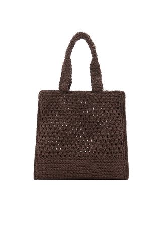 mango Natural Fiber Shopper Bag 