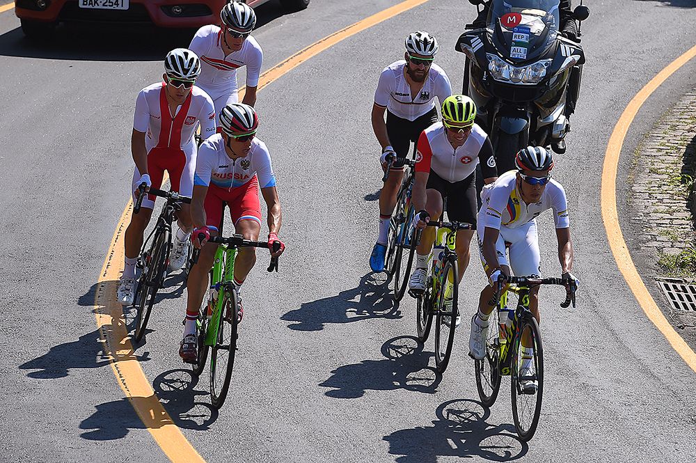 The original six-rider breakaway Rio Olympic Games