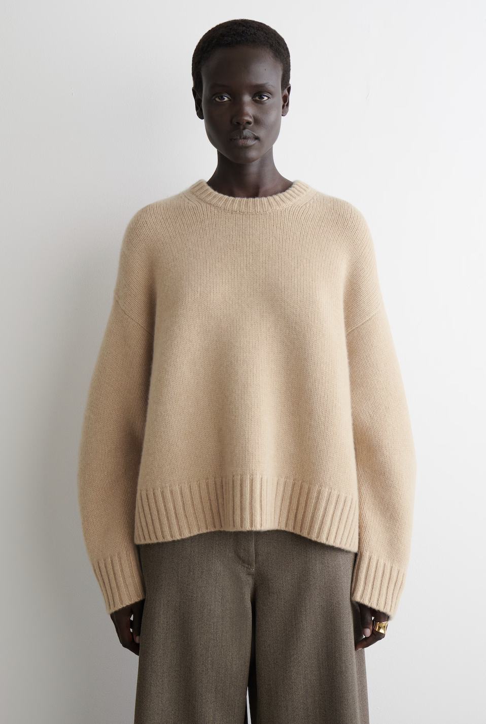 Cos, Chunky Pure Cashmere Crew-Neck Sweater