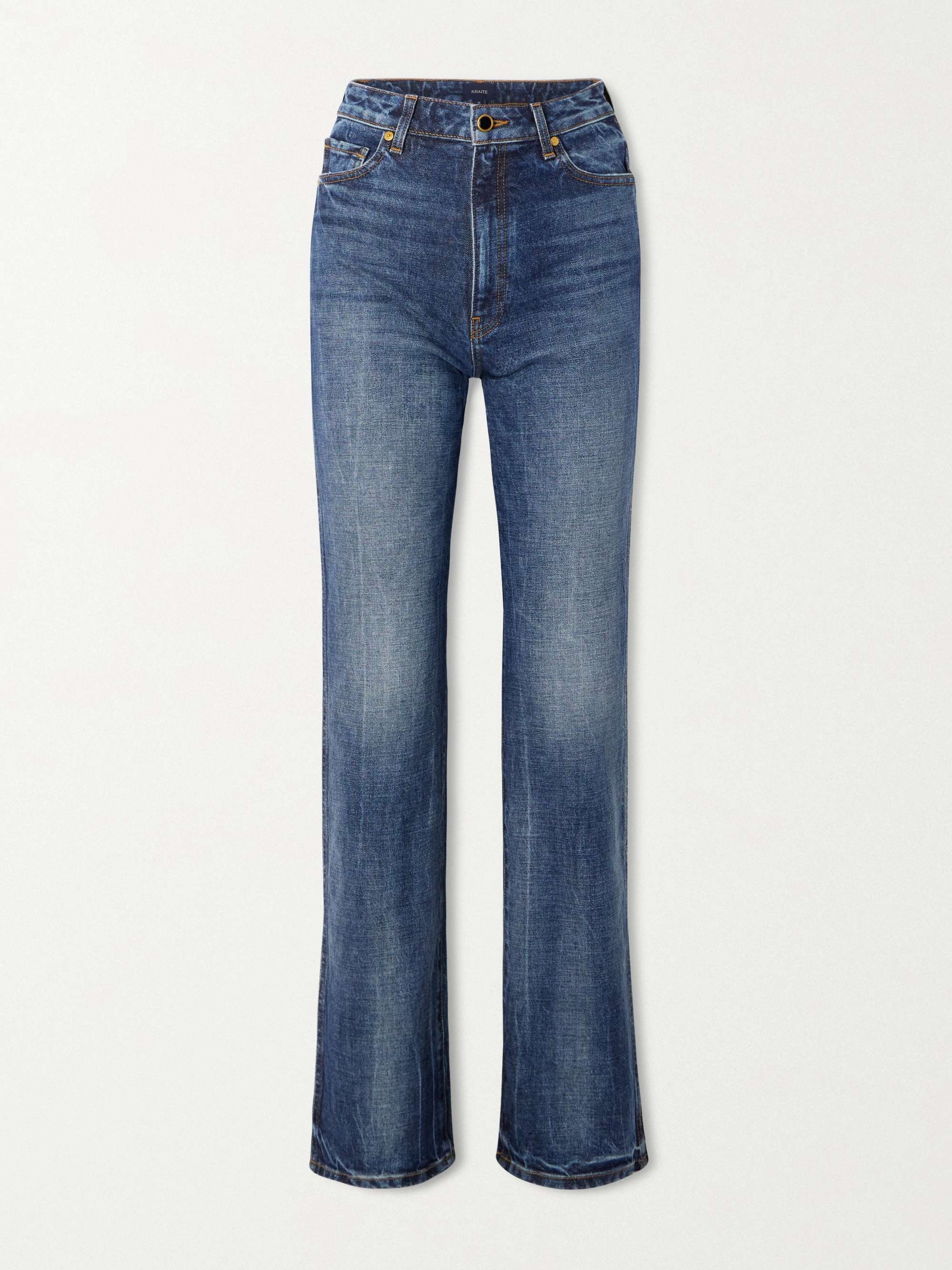 Danielle Stretch High-Waist Straight-Leg Jeans
