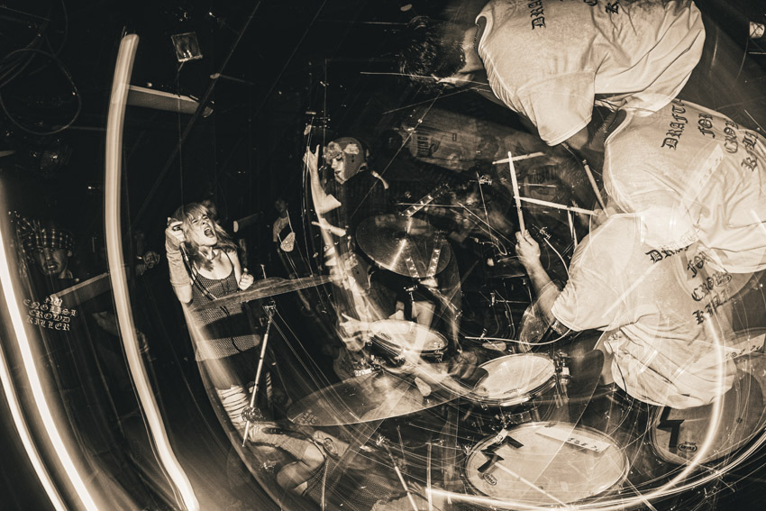 Photograph of a punk concert in Providence, Rhode Island, United States, using motion blur to capture the dynamism of the moment. Taken by Franklin Littlefield of the United States and the winner of the Motion category in the Open competition of the Sony World Photography Awards 2026