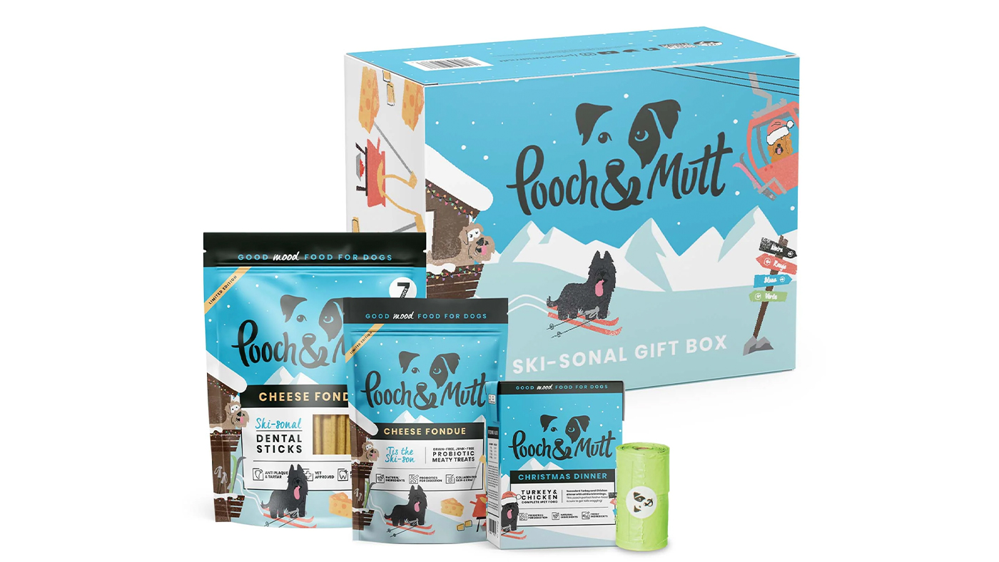 Pooch &amp;amp; Mutt dog Christmas dinner gift box