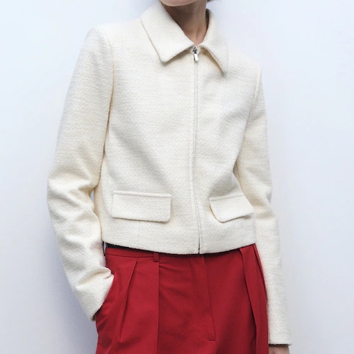 Mango Cotton-Blend Jacket