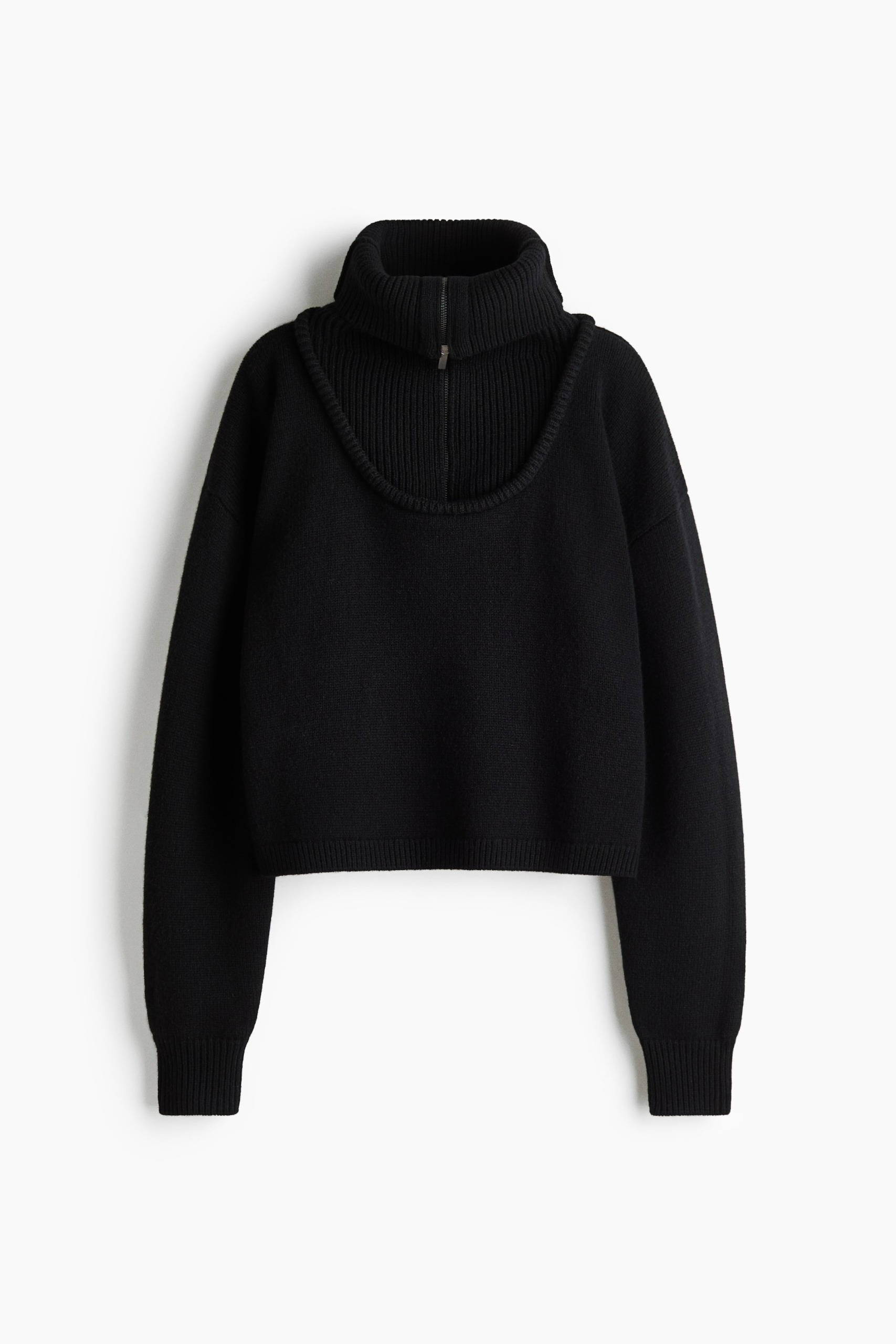 Zip-Top Wool Jumper