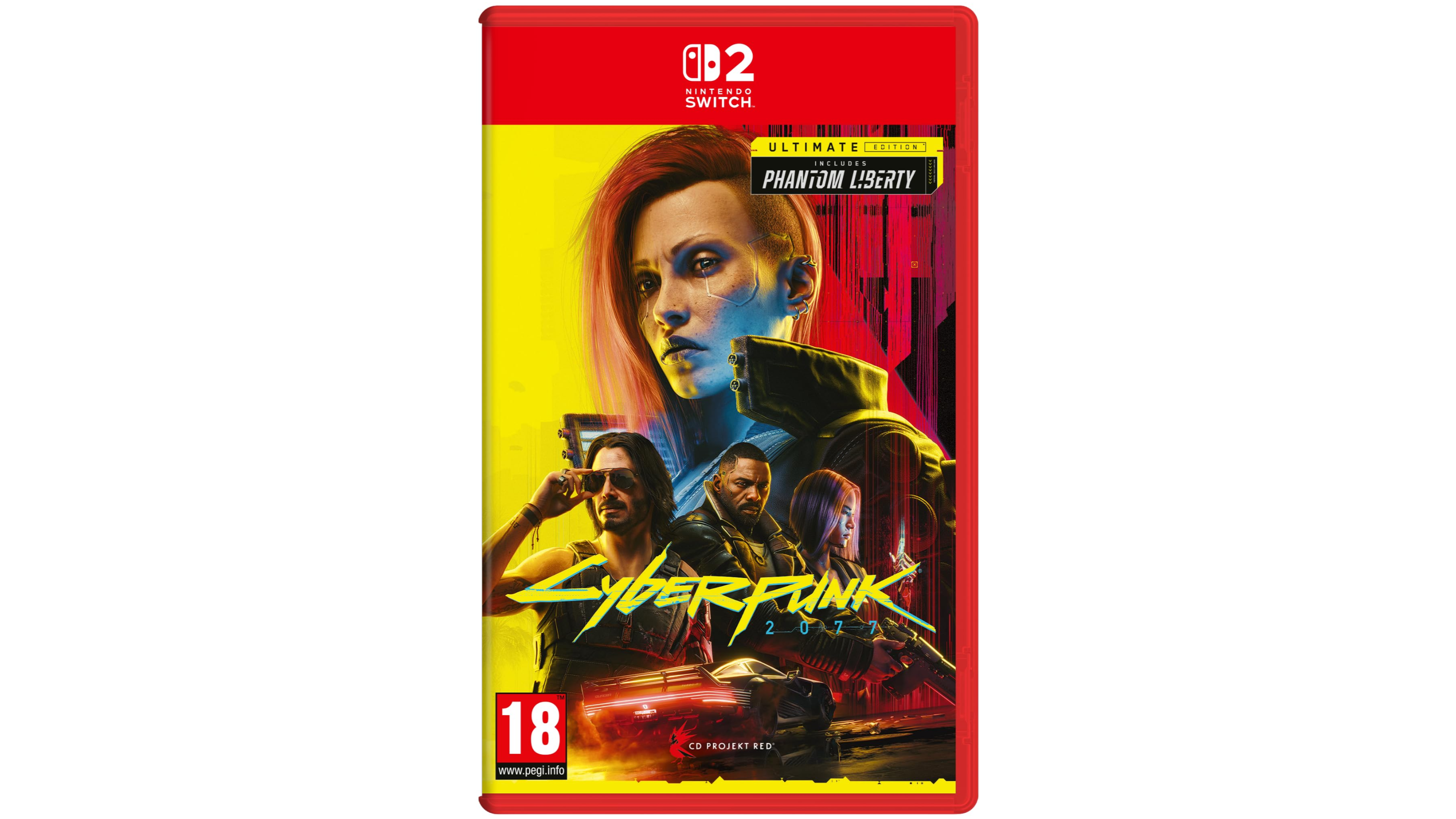 Physical version of Cyberpank 2077 on Nintendo Switch 2.