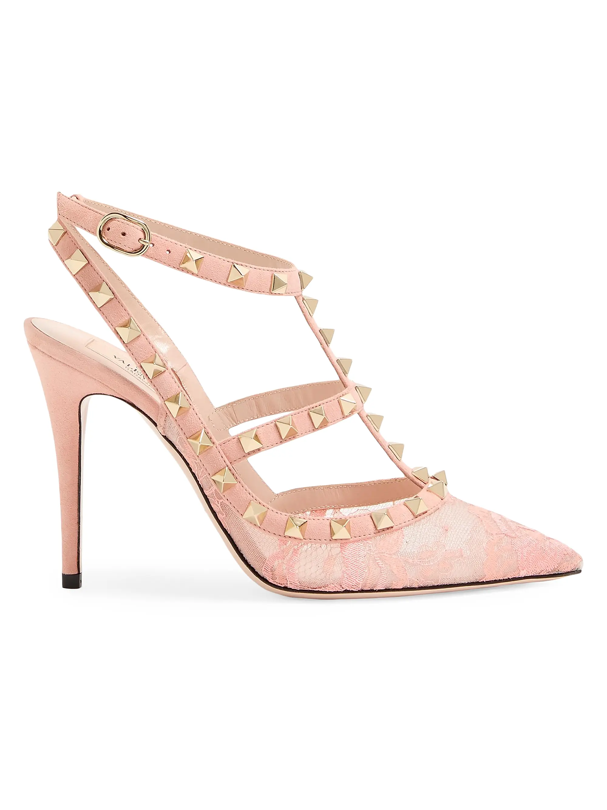 Rockstud 100mm Lace Pump With Straps