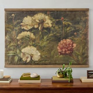 Oversized Botanicals in Bloom Vintage Tapestry