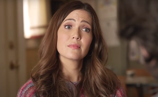 Mandy Moore looks stern as Rebecca Pearson on This Is Us.