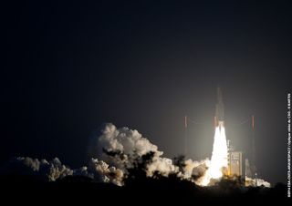 Ariane Liftoff on Flight VA217