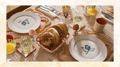 picture of tableware collection staged with food and drinks 