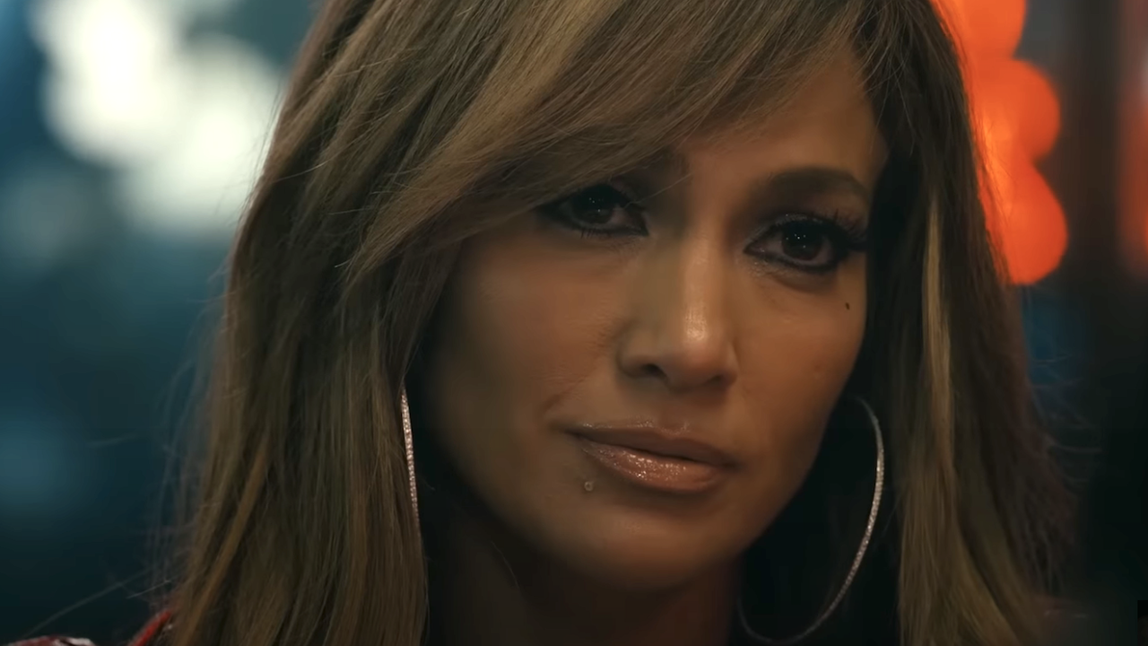 JLo smiling in Hustlers