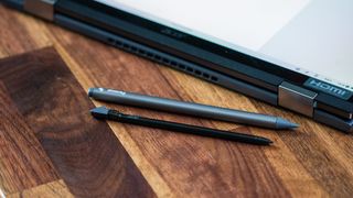 Acer Chromebook Spin 714 USI stylus next to Penoval Stylus Pen