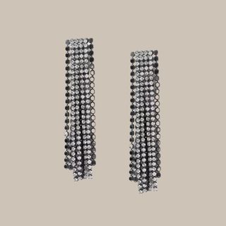 Statement Cup Chain Fringe Earrings