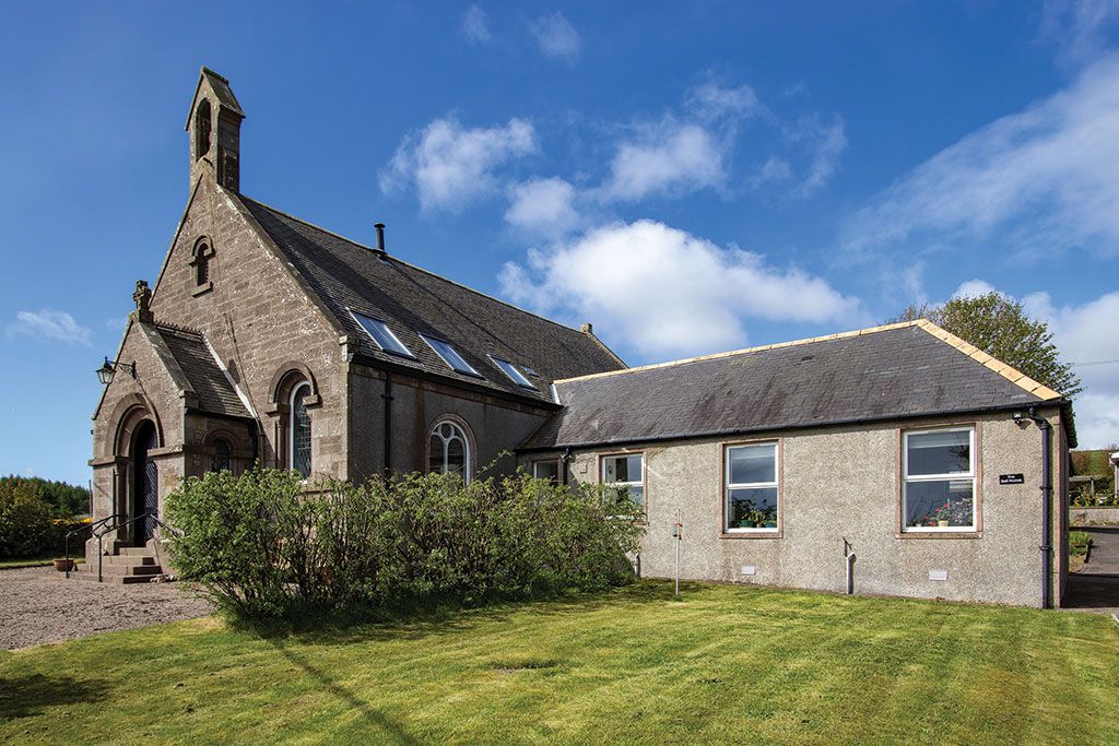 Property for sale with minstrels' gallery: The Bell Hoose, Kinneff, Kincardineshire.