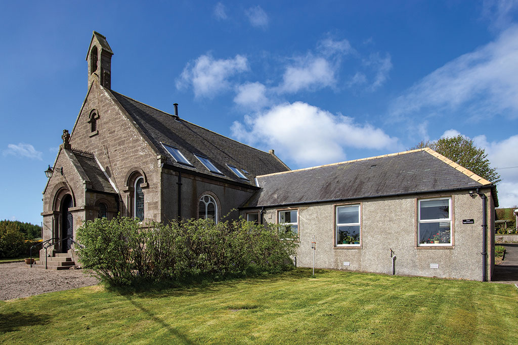 Property for sale with minstrels' gallery: The Bell Hoose, Kinneff, Kincardineshire. 