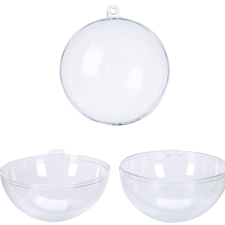 clear plastic balls for DIY ornaments