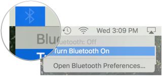 click on Bluetooth and check that it's on