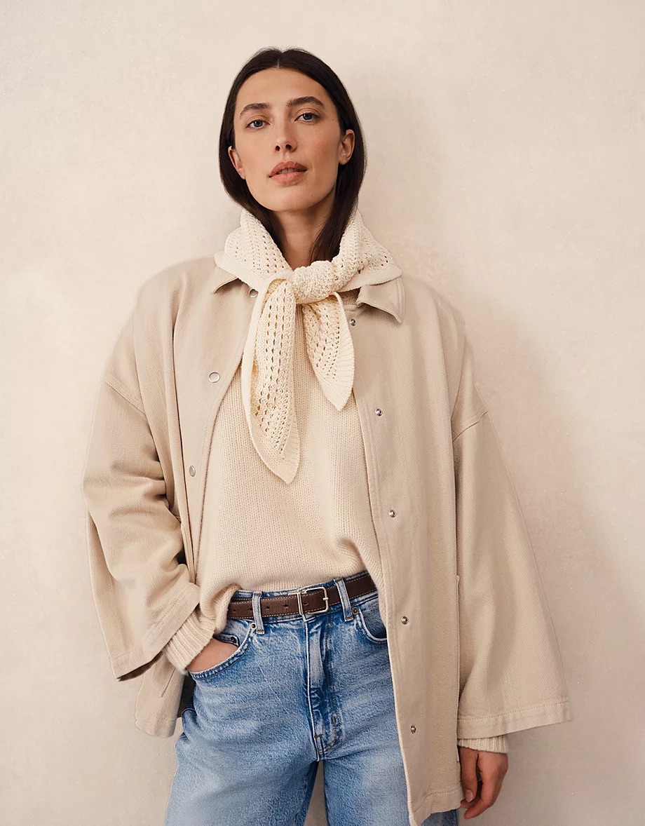 The White Company, Cotton Crochet Neck Scarves