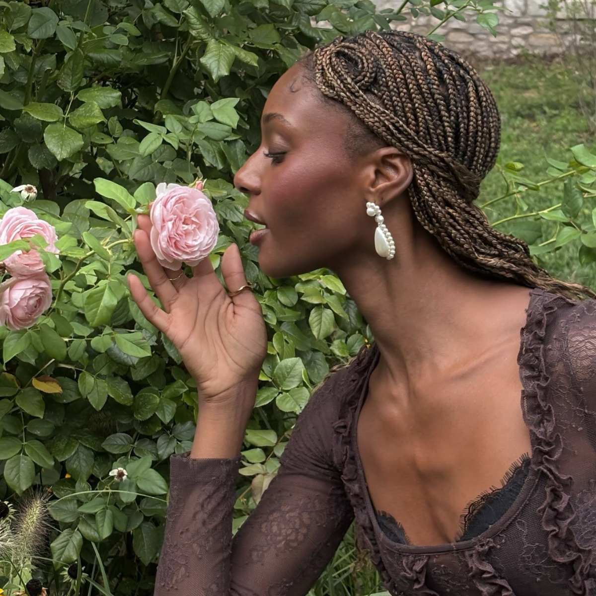 Fashion person camrihewie wears earring trends 2026. 