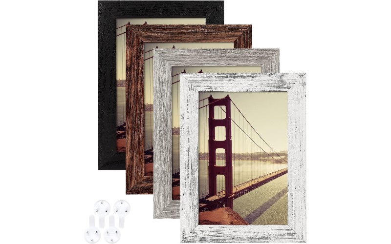 BAIJALI farmhouse finish wood picture frames