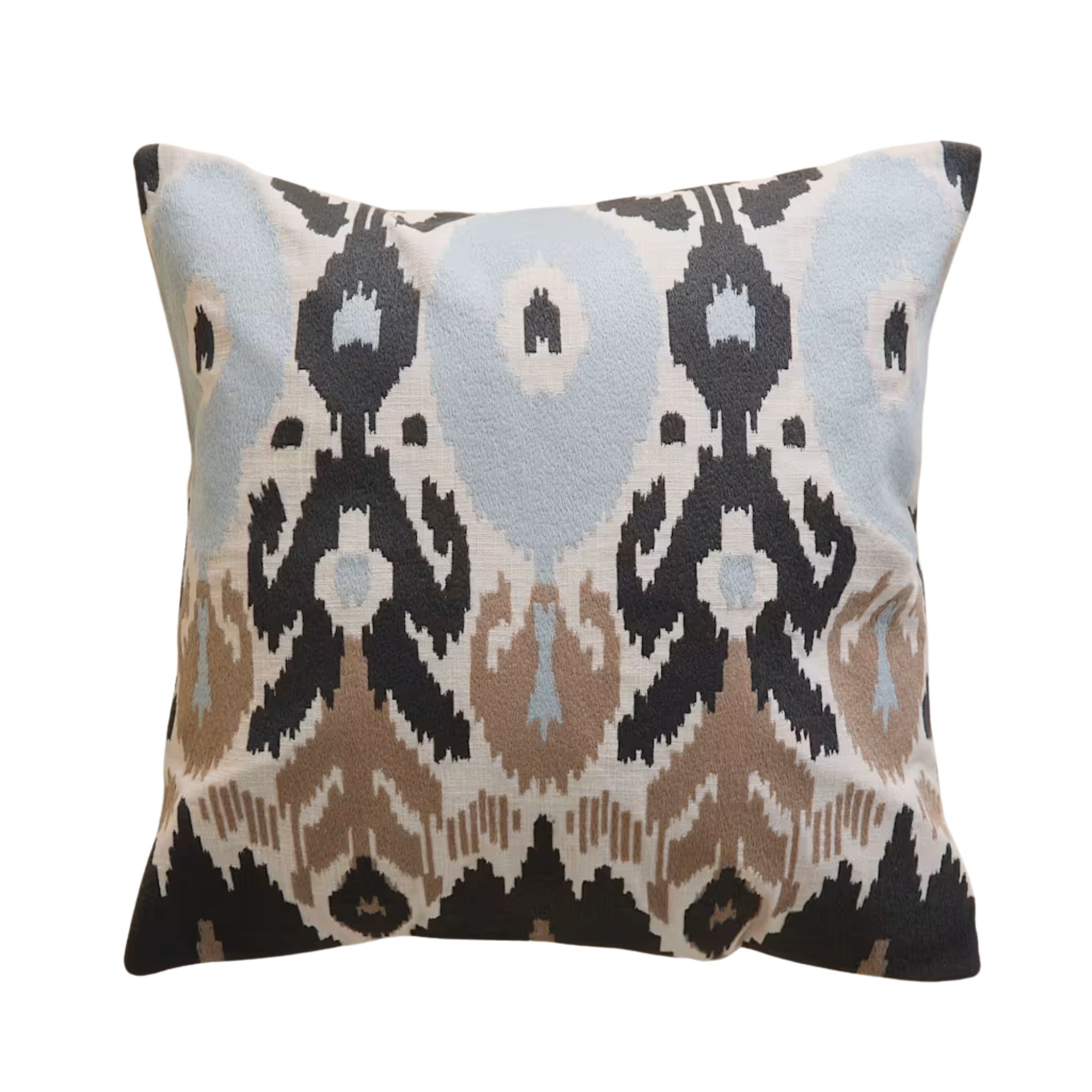 M&amp;amp;S, Pure Cotton Embroidered Ikat Cushion