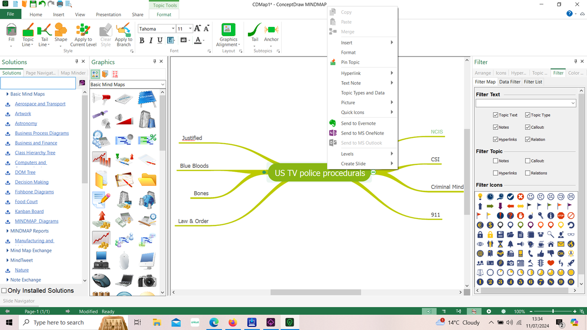 ConceptDraw in use