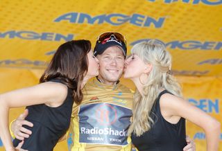 Chris Horner, podium, Tour of California 2011, stage 6 ITT