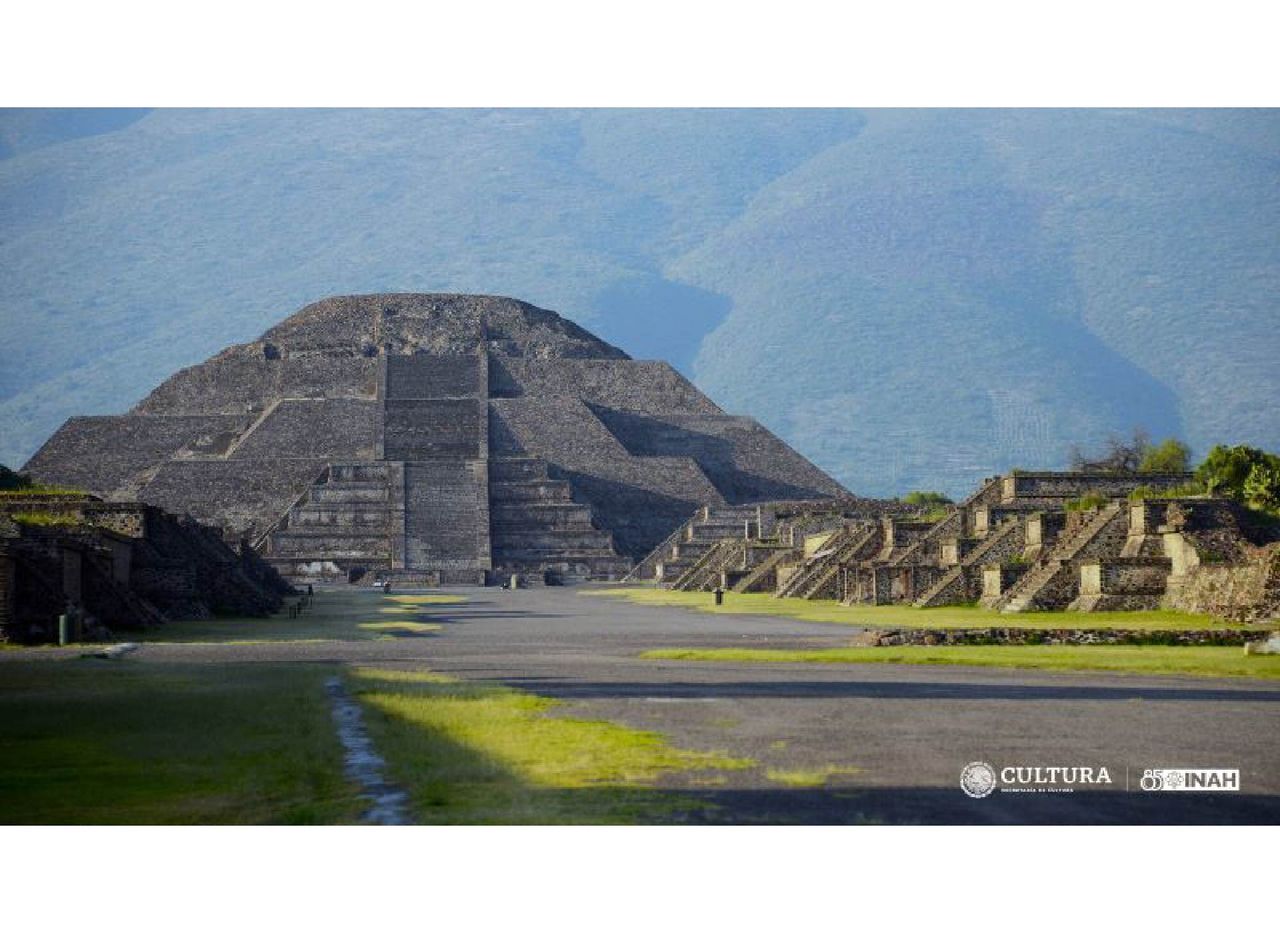 A view of the stepped pyramid from the ground level