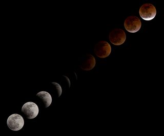 'Blood Moon' Multi-Frame Composite Image