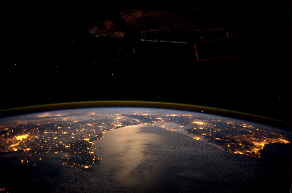 European lights seen by Dutch astronaut André Kuipers from the International Space Station.