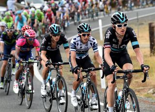 Geraint Thomas and Sergio Henao on stage 4 of the 2016 Tour Down Under