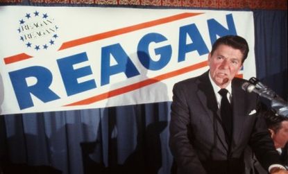 Ronald Reagan, seen here campaigning in 1980, might not have been asked to Tea.