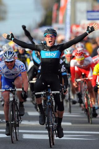 Chris Sutton (Sky) celebrates his victory